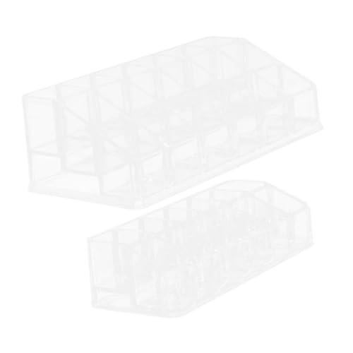 VALICLUD 2pezzi Portarossetti in Trasparente Espositore per Lucidalabbra Organizzatore per Rossetti e Trucco Contenitore da Tavolo per Cosmetici e Prodotti per Trucco