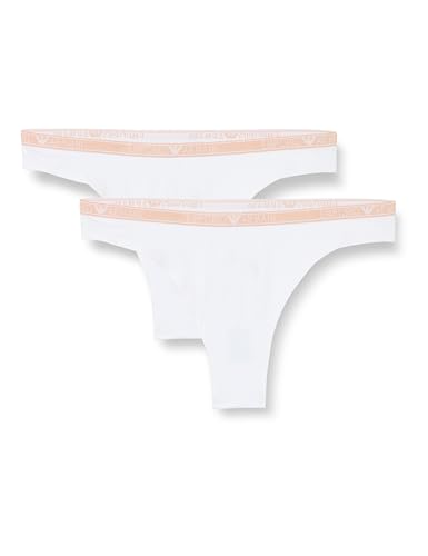 Essential Studs Logo 2-Pack Thong Underwear XS Womens bianco