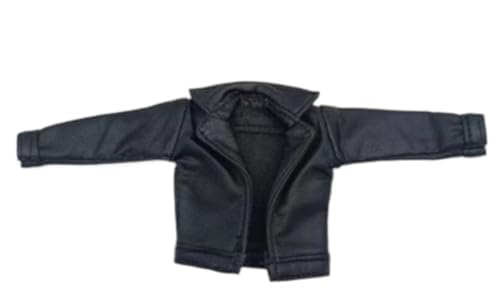 ximitoy 1/12 Scale Male Soldier Black PU Leather Jacket Model for 6'' Figure