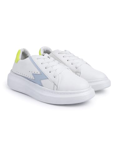 Image of Longwalk White Sneakers for Women & Girls | Trendy & Lightweight Casual Shoes
