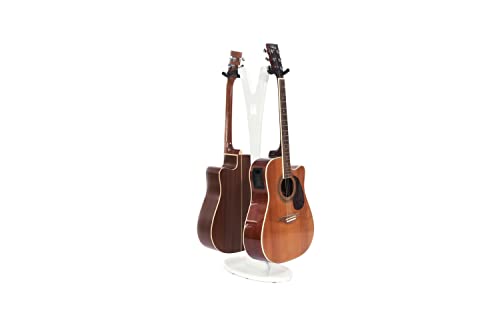 Ruach GS-1 Double support en bois pour guitare acoustique et électrique Blanc - Les Beatles, Paul McCartney, John Lennon, RIngo Starr, George Harrison Ruach GS-1 Double support en bois pour guitare acoustique et électrique Blanc – Image 6