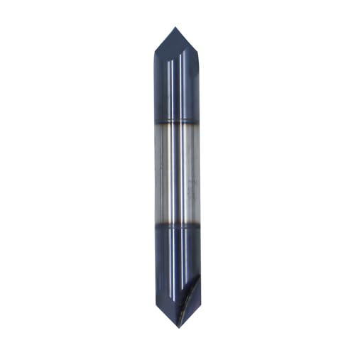 Image of 3 /8in Solid Carbide End Mill, Chamfer Mill-Double End,2 Flute,90 Chamfer Angle,AlTiN Coated Bits Tool for Medium Hardness Steel, Brass, Iron