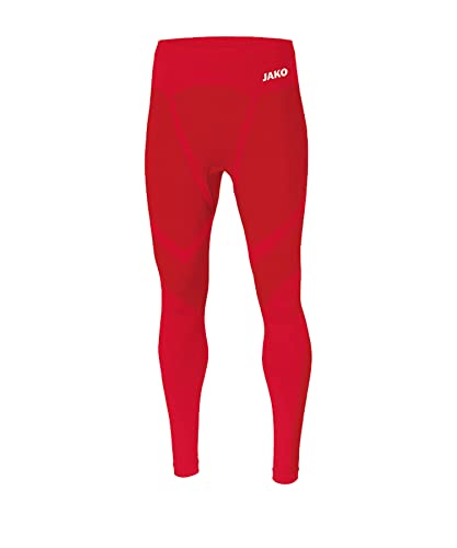 JAKO Mallas largas Comfort 2.0 Pantalones, Hombre, Rojo Deportivo, Large