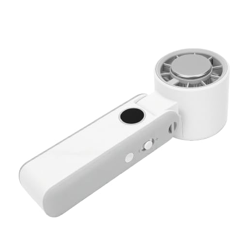 Ventilador de mano recargable USB blanco para cuello y camping 5
