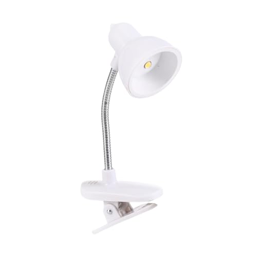 Genérico Lámpara de Escritorio LED clip on – Luz de Estudio Flexible con Base de Pinza para Leer y Trabajar | Lámpara Tarea de Confort Ocular, Luz de Cuello Ajustable para Mesita de Noche, Dormitorio