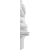 Ekena Millwork APLC020X020FYTUF-R Applique, White