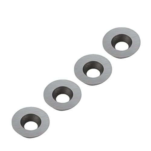 Set de 10 insertos redondos de carburo 15mm para torno de madera miniatura 5