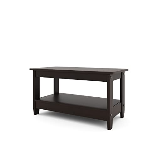 Image of Nilkamal Baron Engineered Wood Center Table | Coffee Table with Shelf (Finish: New Wenge)