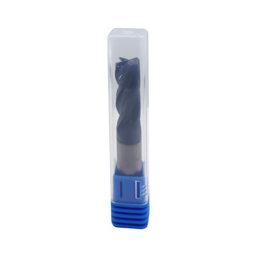 Image of 1 /2in Solid Carbide Corner Radius End Mill,30 Degree Helix-0.030in Corner Radius, 4 Flutes,AlTiN Coated Bits Tool for Medium Hardness Steel, Brass, Iron