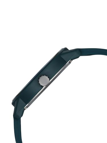 Image of Fastrack Tees Zine with Dark Green Dial Dark Green Silicon Strap Watch for Unisex - 38145PP07W