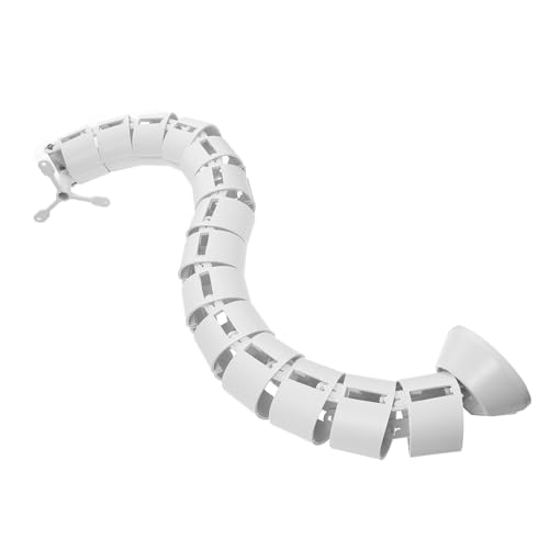 SHINEOFI Tubo Roscado para Gestión De Cables Manguito para Envoltura De Cables Ocultador De para Canalización Eléctrica Oficinas De Material Abs para Salas De Reuniones y Organizado