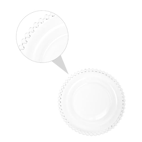 Assiette à salade en verre perlée créative pour présentation des aliments - 4