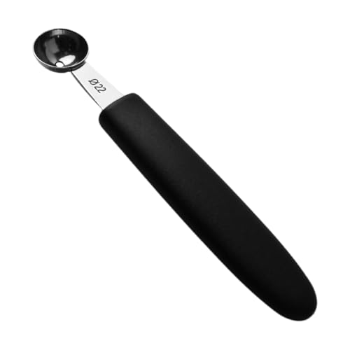 Edelstahl Frucht-Ausstecher Löffel Durchmesser 22 mm Länge 14 5 cm Robust und Langlebig Silber