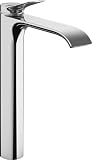 hansgrohe Vivenis - Rubinetto per lavabo senza scarico, per i lavabi, Miscelatore lavabo risparmio idrico (EcoSmart) con altezza bocca 251 mm, cromo, 75042000