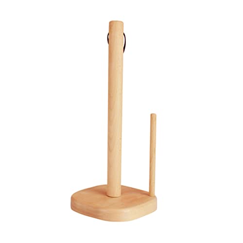 Homoyoyo Commercial Toilet Paper Holder Wooden Paper Towel Rack for Kitchen Bathroom Living Room