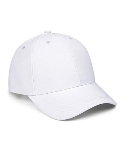 TPZORJX Gorras de Hombre Verano Transpirable,Gorra Verano Transpirable Casuales,Secado Rápido Gorra de Beisbol Hombre Ajustable,Gorras Deportivas Unisex Adulto para Running Beisbol Tenis Golf-Blanco