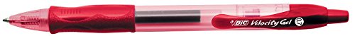 Bic 094562 Marqueur Roller Vélocité Gel 0,7 mm Rouge