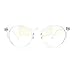 Classic Retro Thin Plastic Keyhole Blue Light Filtering Computer Glasses Clear