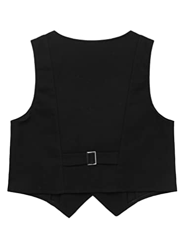 Kids Boys Formal Suit Vest Dressy Waistcoat Tuxedo Dress Vest for Wedding Prom Birthday Party2