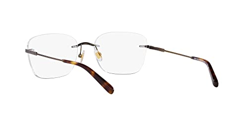 Image of Brooks Brothers Men's Bb1107t Titanium Rectangular Prescription Eyewear Frames