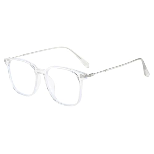 Image of Shiratori Square Blue Light Blocking Glasses for Women Men, Lightweight Frame Anti Eyestrain Computer Glasses