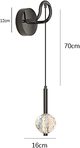 Lámpara de cristal nórdico para eliminar sombras en salones oscuros 4