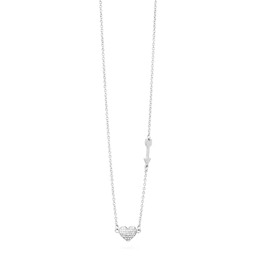 Collar corazón de plata mujer cadena Brosway ICONS gargantilla fina G9IS04