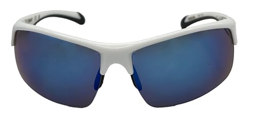 Timberland Mens Rectangle Rimless Wrap White Plastic Sunglass, TB7293. 21C3