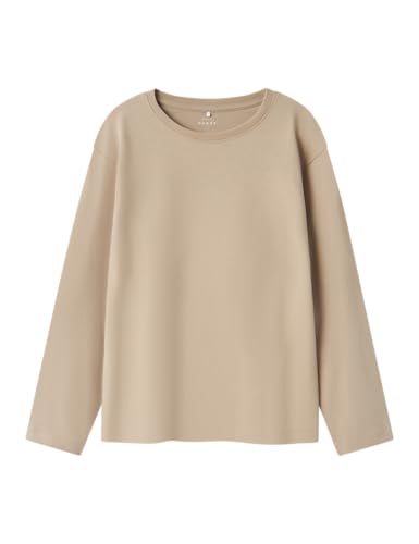 NAME IT Jungen Nkmvobbo Top Noos Langarmshirt, Pure Cashmere, 158-164 EU