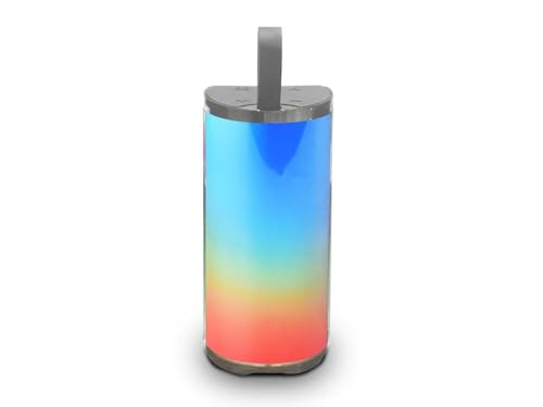 DYNABASS - DBE20 - Enceinte sans Fil Grise - Bluetooth 5.0 - Son stéréo Puissant - Autonomie 8h