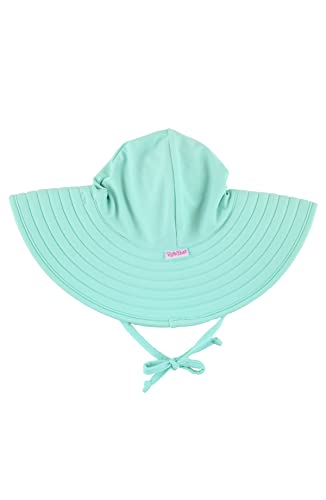Image of RuffleButts® Baby/Toddler Girls UPF 50+ Sun Protective Wide Brim Swimwear Sun Hat