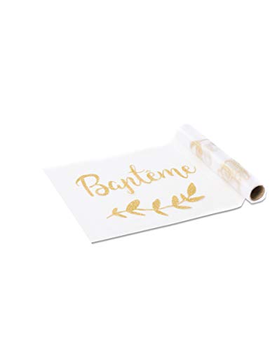 Artyfêtes Diffusion Chemin DE Table Bapteme Organza 28CMX5M