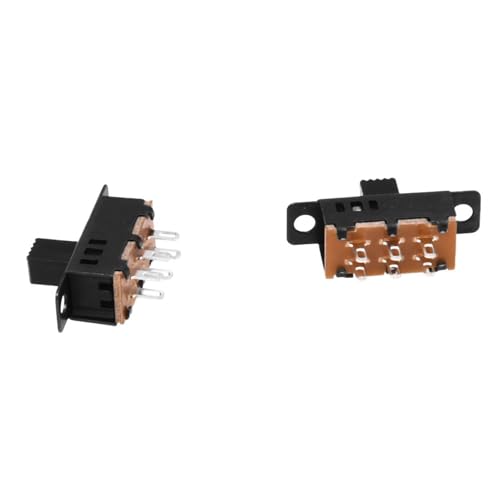 Interruptor Deslizante DPDT con Acabado Estructural para Panel Alta y Circuitos DC 5