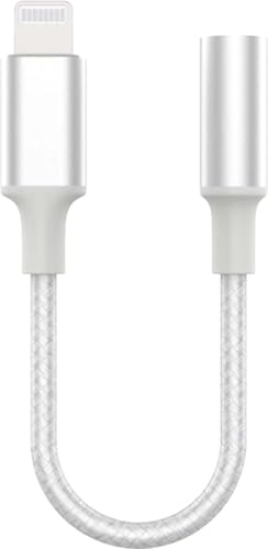 Adaptateur Lightning vers Jack 3.5mm Mâle Femelle - Câble Audio Blanc Force Power Lite