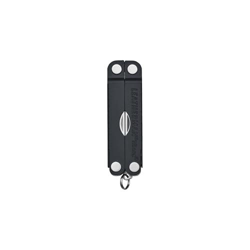 Image of LEATHERMAN Micra Keychain Multi-Tool, Grooming Tools, Mini Knife, Jet Black
