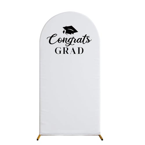 Graduation Decorations 20266.6 Ft Graduation Backdrop KitGraduation Photo Backdrop for College High School Yard Garden Include Arch Stand and Cover