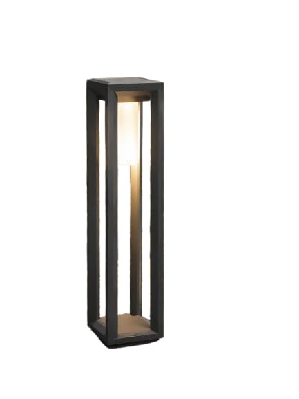 Outdoor LED Bollard Path Light, Modern Dark Grey Garden Post Lamp.-picture-11