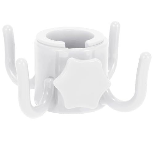 YIZHIXIANGQ Gancho para Sombrilla de Playa, Ganchos para Colgar Paraguas, Accesorios Sombrilla Playa, Gancho para Toallas, Bolsos, Sombreros, Gafas de Sol (Blanco)