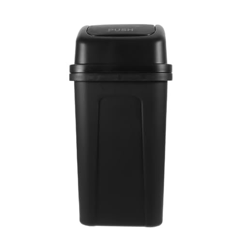 Bote de basura rectangular compacto VICASKY negro