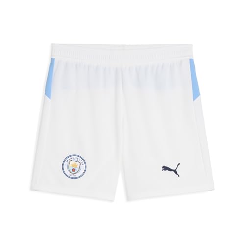 PUMA Manchester City FC Shorts pour Enfants 25/26, Blanc (White x Team Light Blue), 152