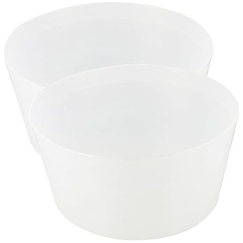 POPETPOP Revestimiento de Barril para Sauna 2 Piezas, Plástico Duradero Blanco, Multifuncional para Cubos de Sauna, Accesorios para SPA y Uso en Piscina, Insertos Resistentes y