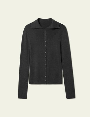 LilySilk Slim Fit Silk Cashmere Sweater for Women High Neck Soft Lightweight Long Sleeve Fall Winter Pullovers2