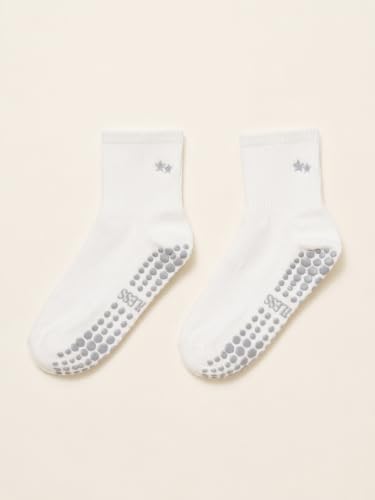 Image of Shapes Studio Half Calf Grip Socks, Cute Fruit Pilates Socks, Ruffle Socks, Non-Slip for Barre Yoga