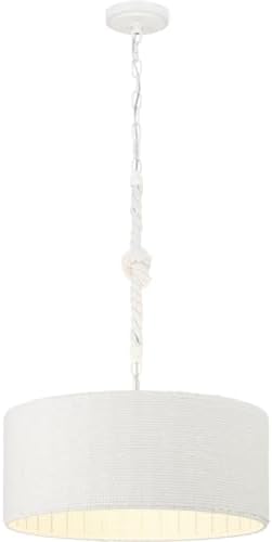 Minka Lavery 1804-44B Lodelle Pendant, 3 A19 Medium E26 Socket(s), Matte White (Bulbs Not Included)
