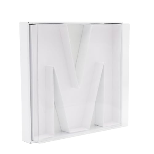 SHENGHE 12 Fillable Cardboard Letter Charcuterie Gift Cupcake Box With Cover Sweets Packaging (M)
