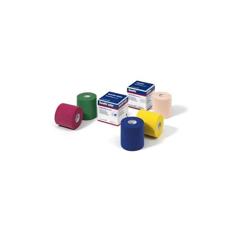 Bande Gazofix Color jaune fixation articulations douloureuses sans colle