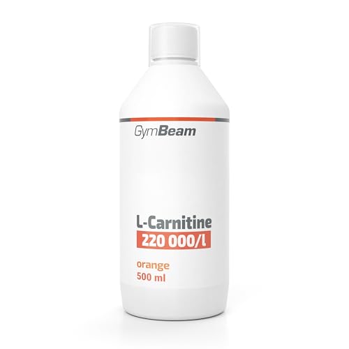 GymBeam L-Carnitin Liquid 2200 mg pro Tagesdosis - natürlicher Fatburner zur Gewichtsabnahme Ideal Pre-Workout und für Energiegewinnung Angenehmer Geschmack (500 ml Orange)