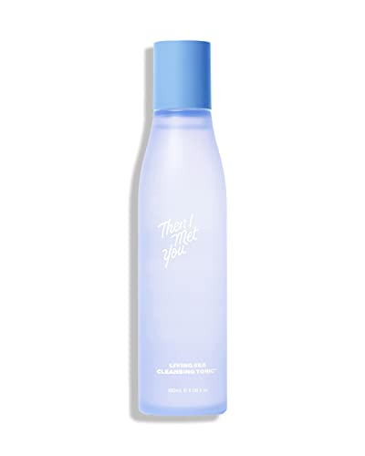 Then I Met You Living Sea Cleansing Tonic, Face Toner & Makeup Remover With Deep Sea Water, Papaya Enzymes & Licorice Root, Vegan & Clean Skincare, 6.08 Oz #TOP13