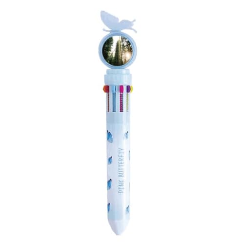 Stylo à bille rétractable multicolore vert fournitures scolaires nature