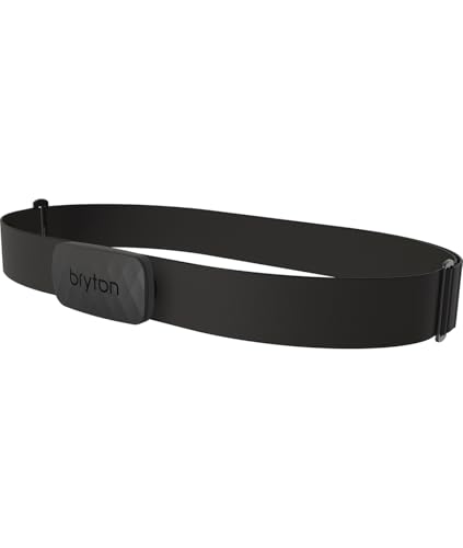 Bryton Sensor Cardiovascular con Banda Ant+/BLE para Ciclismo, transmisión Doble Bluetooth y Ant+, Compatible con Ordenador de Bicicleta y Smartphone, batería CR2032 reemplazable, IPX7